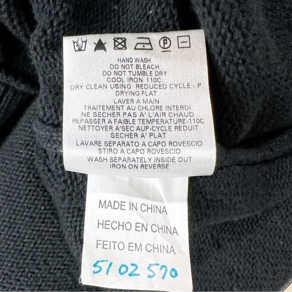 Moschino Floral Knit Cardigan Cotton Black Short Jacket 3/4 Sleeve size 4 US - Picture 12 of 12